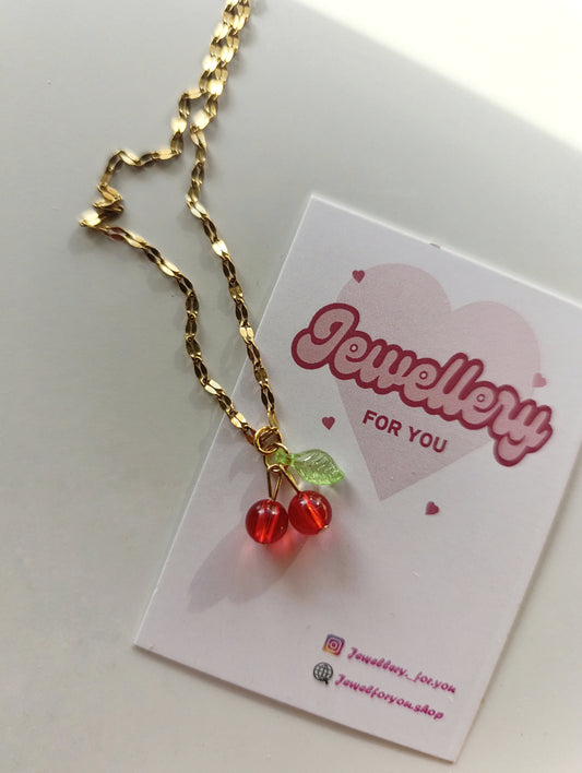 Cherry necklace!🍒